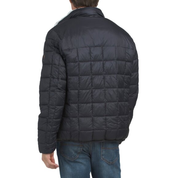 SAVE THE DUCK Black Colby Faux Fur Lined Puffer Jacket - Picture 2 of 2